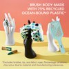 GOODY Planet Vented Paddle Brush,Teal - Detangler Comb for Thick,Curly & Fine Hair - Pain-Free Hair Accessories for Women,Men,& Kids - Removes Knots & Tangles - Ocean Rescue Recycled Plastic