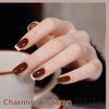 GAOY Brown Gel Nail Polish Set, 8 Colors Gold Cream Beige Brown Soak Off Gel Polish Kit for Salon and Nail Art DIY at Home