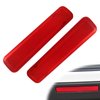 1 Pair Rear Left Driver and Right Passenger Side Door Red Reflector Panel Compatible with Chevrolet GMC Replaces # 15183155,15183156