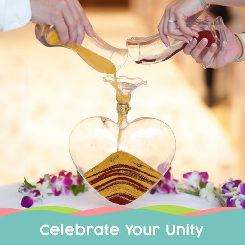 Sandsational Sparkle Yellow Chiffon Unity Sand, 1 LB (16 oz), Colored Sand for Weddings, Vase Filler, Home Décor, Craft Sand, Aquarium Sand, and More