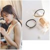 Ruihfas Ponytail Holder Stretchy Elastic Hair Tie Sparkling Crystal Rhinestone Hair Band Headband Hair Accessories for Women, 1Pcs (Gold Tone White)