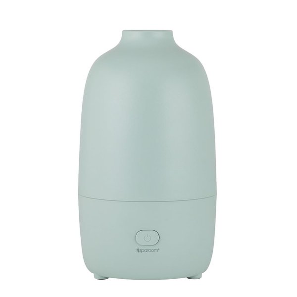 SpaRoom Modern Aromatherapy Ultrasonic Misting Essential Oil Diffuser for Medium Rooms, 200 mL Water Capacity, Automatic Shut Off, Sage Willow