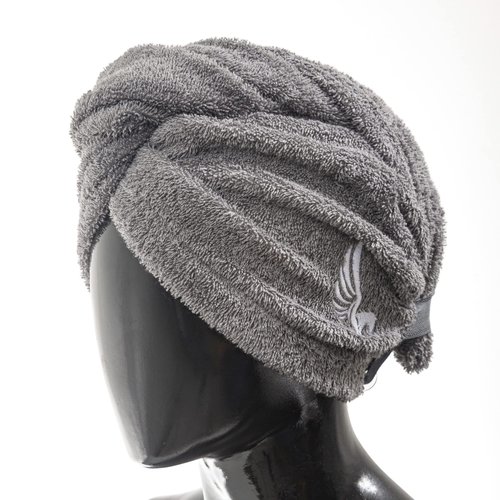 SELARUS 100% Turkish Cotton Hair Towel Wrap for Women,Non Microfiber,400-GSM(Grams per Square Metre),AntiFrizz,Hair Plop Towels for Curly,Long&Thick Hairs,Turban Head Wrap,1Pack10x26inc