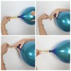 Chrome Blue Balloons 12 Inch, Double-Layered Metallic Light Blue Balloons, Shiny Thick Chrome Metallic Light Blue Latex Helium Balloons for Birthday Wedding Graduation Party Decoration Supplies