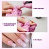 Ombre Nail Brush, Nail Painting Art Brushes with Rhinestone Handle Nail Design Brush for Nails Extension Manicure Cleaning Gradient Gel Polish