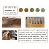 YunZh Wide Tooth Comb and Fine Tooth Combs, Natural Green Sandalwood Wooden Comb Set for Women Men(2PCS)