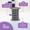 ShowerShroom the Revolutionary 2" Stand-Up Shower Stall Drain Protector Hair Catcher/Strainer, Gray