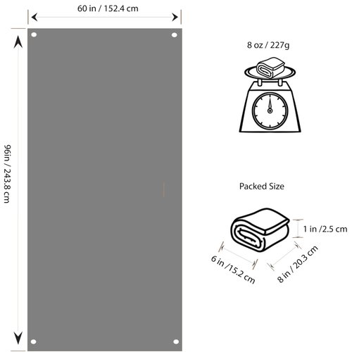 Modern Grizzly, Tent Footprint, Tent Tarp, Tent Mat, Tent Floor Mat, Tyvek Sheet, Backpacking Tarp, Ultralight Backpacking Gear, Tent Flooring, Camping Ground Cloth Tarp, Footprints, Multiple Sizes