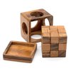 BSIRI Soma Puzzle Cube Wooden Toy Brain Teaser Desk Board Games Adults Master Block Christmas Mind Magic Kids Benders Wood Hand Cube Family Teens Boy Classic
