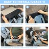 Baby Airplane Bed, Baby Travel Essentials for Flying, Toddler Airplane Seat Extender Must Haves, Plane Portable High Chair Harness Seat for Infant (Gray)