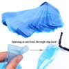 SOTICA Tattoo Clip Cord Covers - 125PCS Clip Cord Covers Tattoo Clip Cord Sleeves Tattoo Clip Cord Bags Disposable Tattoo Machine Bags for Tattoo Supplies Tattoo Accessories(Blue)