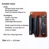 EASYANT Leather Pocket Organizer Handmade Multitool Sheath Accessories Leather EDC Pouch for Men