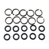 10 sets of 1/2" Impact Wrench Socket Retainer rings with O-ring,Impact Wrench Tool Parts and Accessories，impact friction ring,hog ring,O-ring Square Drive Socket Retainer Ring