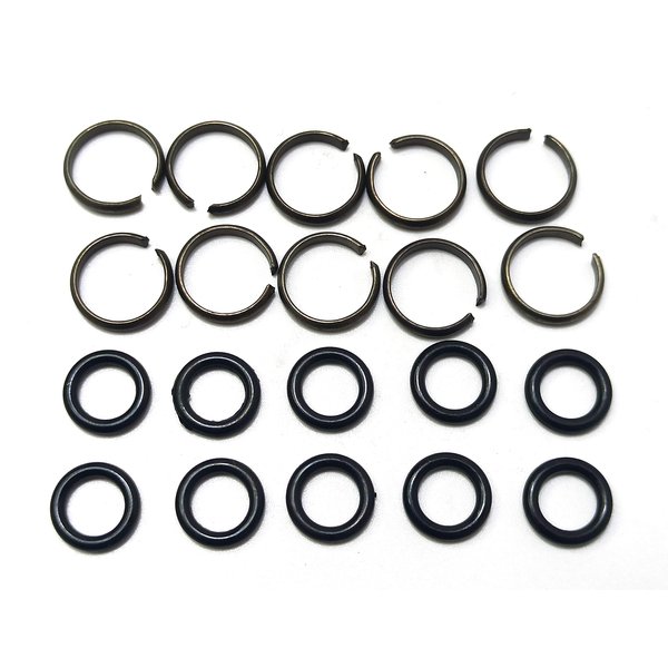 10 sets of 1/2" Impact Wrench Socket Retainer rings with O-ring,Impact Wrench Tool Parts and Accessories，impact friction ring,hog ring,O-ring Square Drive Socket Retainer Ring