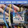 500 PCS Heat Shrink Wire Connectors Qibaok Insulated Electrical Terminals Kit Waterproof Marine Crimp Connector Assortment Ring Fork Spade Butt Splices