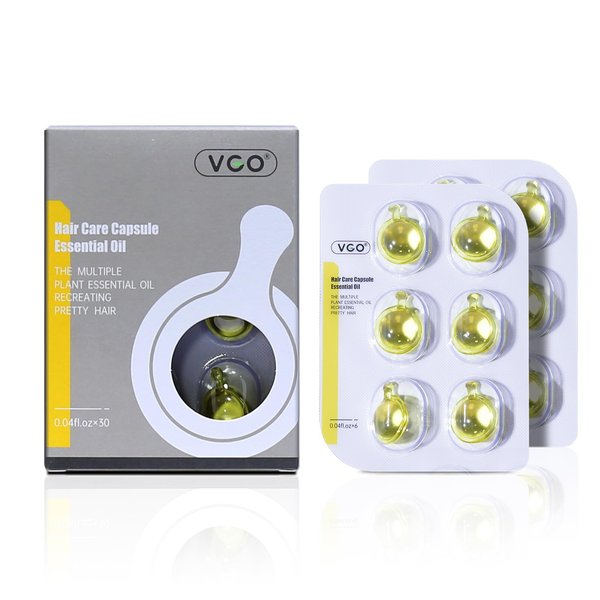 VGO Hair Serum for Frizzy and Damaged Hair - 30pcs Hair Oil with Argan Avocado & Moroccan Oil - Leave in Conditioner