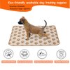 ZGCCZI Washable Pee Pads for Dogs Reusable Puppy Pads with Great Urine Absorption for Training Whelping Potty Playpen Dog Mats for Protect Your Floors Carpets Couches Dog Bed (S（18×14‘’）)