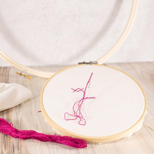 Embroidery Floss Pack – 6 Skeins, 8.7 Yards Each – Cream Embroidery Floss for Needlework, DIY Bracelets, Crafting, Weaving