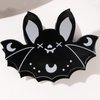 Halloween Hair Claw Clips Hair Claw for Women 1Pcs Black Bat Hair Claw Clips for Thick Hair Black Hair Clips Hair Clips Resin Hair Clips Black Cute Bat Halloween Clips Cute Hair Clips Accessories