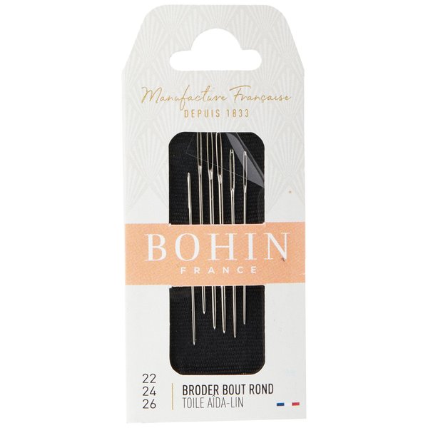 Bohin Tapestry Hand Needles, Size 22/24/26 6/Pkg