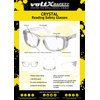 voltX 'Crystal' Full Lens Magnified Reading Safety Glasses, ANSI Z87.1+ & CE EN166F, (+2.0 Dioptre, Clear Lens) - Anti Fog Coated UV400 Lens