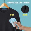 Conair Fabric Shaver and Lint Remover, Battery Operated Portable Fabric Shaver, Blue