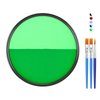 FREEORR Green Face Body Paint Makeup Foundation 30g, Water Activated Dark Green/Light Green Cream to Powder Face Body Paint for Halloween Costume Cosplay Theater Stage Dressup Makeup Matte Finish