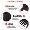 IXIMII 3 Packs Natural Black Springy Afro Twist Hair 16 Inch Pre-Separated Kinky Marley Twist Braiding Hair Soft Synthetic Crochet Hair Extensions for Spring Twists Bomb Twists Style