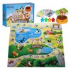 PlayRoute Zoo Keeper Game | Animal Games with Realistic Animal Sounds | 4 Level Board & Card Games | Educational Learning Activity for Kids Ages 5-12 Years and Up