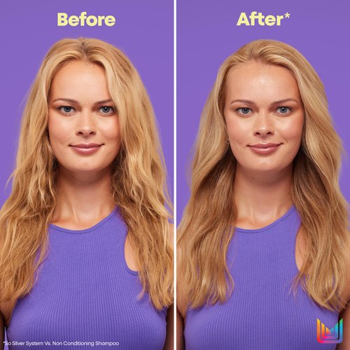 Matrix So Silver Purple Shampoo| Color Depositing & Toning | Refreshes Hair & Neutralizes Yellow Tones | For Blonde and Silver Hair | For Color Treated and Natural Hair | Salon Shampoo