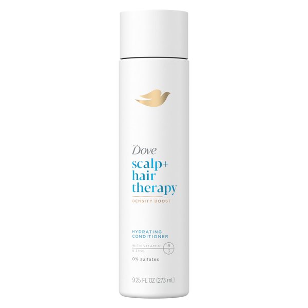 Dove Scalp + Hair Therapy Hair Conditioner Density Boost Hydrating Conditioner for hydrating hair sulfate free conditioner for dry hair 9.25 FL OZ (273 mL)