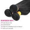 AUTTO Brazilian Human Hair Bundles Straight Human Hair 3 Bundles 16 18 20inch Unprocessed Virgin Brazilian Straight Hair Extensions Human Hair Weave Bundles