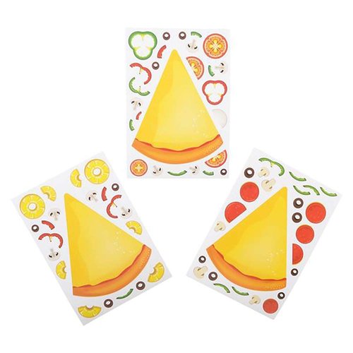 The Dreidel Company Make A Pizza Stickers, Great for Arts and Crafts, Party Favors (12-Pack (Approx 240 Stickers))