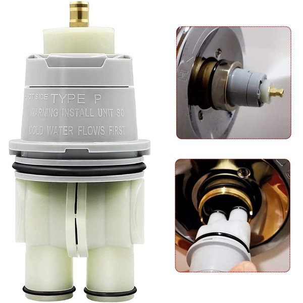 RP46074 Shower Valve Cartridge Assembly Compatible for Delta Shower and Tub 13/14 Series Faucet, Single-handle Delta Universal Valve Cartridge, Replacement for Delta Shower Cartridge.