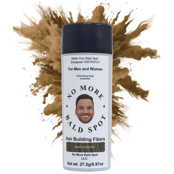 Hair Building Fibers and Powder Thickener for Thinning Hair and Bald Spots - For Men and Women's Hair Loss, Scalp Concealer by No More Bald Spot