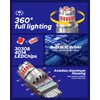 AUTOONE 3156 3157 LED Strobe Brake Light Bulbs, Super Bright Tail light 3056 3057 4157 3047 4057 3457 Halogen Replacement Bulb Brilliant Red, Pack of 2