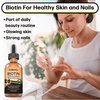 MAX Absorption Biotin Liquid Drops, 10000mcg of Biotin Per Serving, 60 Serving, No Artificial Preservatives, Vegan Friendly, Supports Healthy Hair Growth, Strong Nails and Glowing Skin, Made in USA