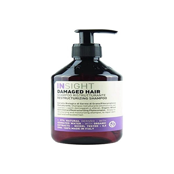 Insight Clean Beauty Moisturizing Shampoo with Organic Macadamia Oil, Hydrating & Vegan, 13.5 fl oz