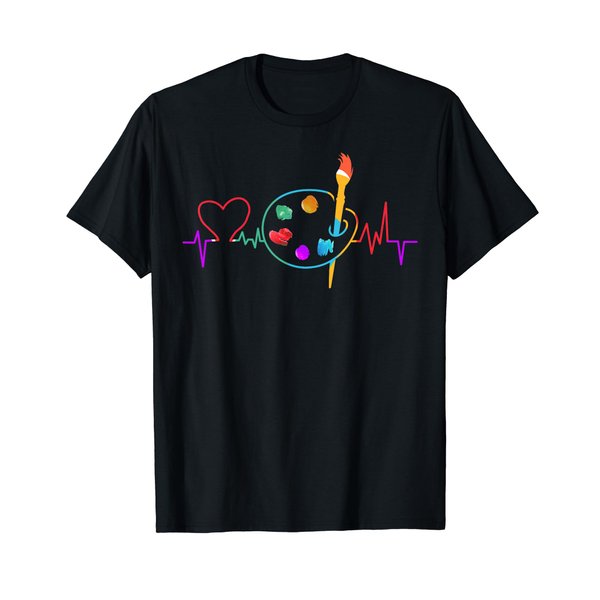 Funny Paint Palette Brush Artist Painter Gift Kids Men Women T-Shirt