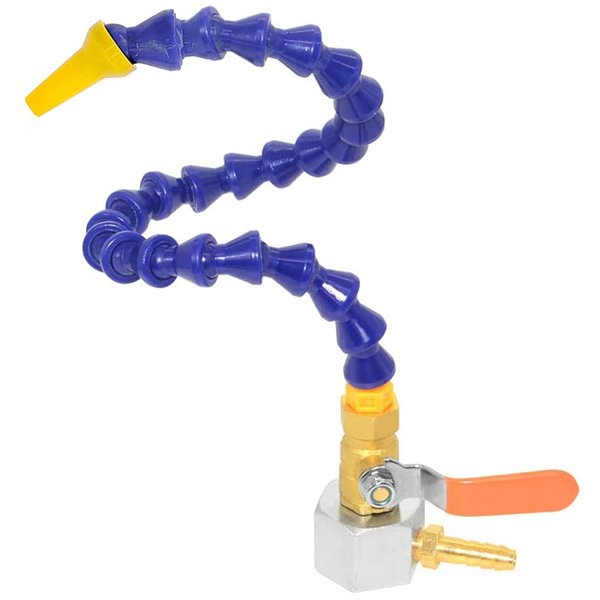 Joywayus 1/4PT Thread Adjustable Magnetic Base Round Nozzle Coolant Oil Water Hose Pipe Acetal Copolymer