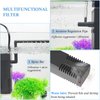 FEDOUR Submersible Aquarium Internal Filter, Filter with Water Pump for Fish Tank up to 35 Gallon (for 1-20 Gallon)