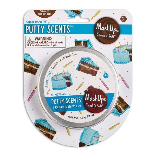 MindWare Putty Scents MashUps: Mixable Putty in A Tin with Birthday Cake Scent- Combine Chocolate Cake and Vanilla Icing Scented Putty Into One