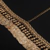 Teyglen Vintage Coin Tassel Head Chain Gold Coin Headchain Bridal Headpiece Headdress Costume Hair Accessories for Women Festival Prom Wedding (Gold)