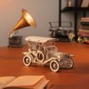 ROKR 3D Wooden Puzzle Model Car Kits to Build for Adults, 1:15 Scale Vintage Car Model Building Kit 298pcs Wood Craft Hobby Gift for Teens Men Women Christmas