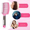 4 Pieces Detangling Massage Hair Brushes Curved Vent Hair Brushes Vented Styling Hair Comb Barber Hairdressing Styling Tools for Women Girls Hair Styling, 4 Colors