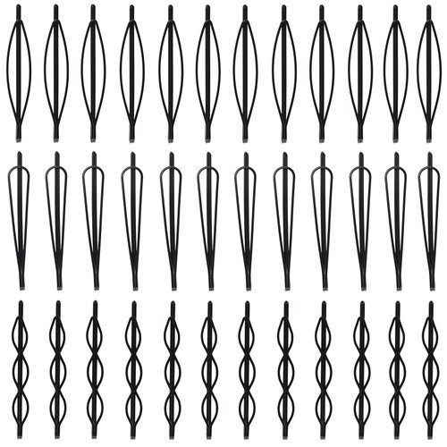 36 Pieces 2.7Inch Black Bobby Pins for Women, Black Metal Hair Clips for Girls Hair Pins