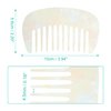 VOCOSTE Hair Comb Wide Tooth, Anti-Static Pocket Size Comb for Thick, Curly Hair, Hair Care, Detangling Comb, for Wet and Dry, White
