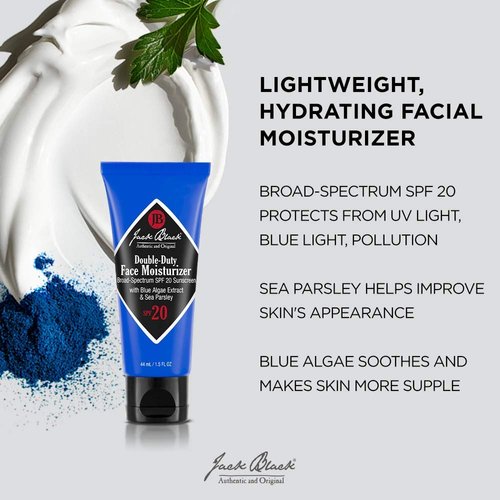 Jack Black Double-Duty Face Moisturizer SPF 20, 1.5 Fl Oz