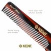 Kent Handmade Fine Toothed Pocket Hair Comb with Thumb Grip