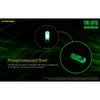 Nitecore Tiki GITD Green Keychain Flashlight with UV & High CRI Light, 300 Lumen Everyday Carry USB Rechargeable and USB-C Charging Cable